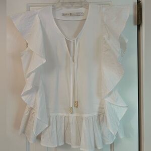 Marie Oliver white blouse